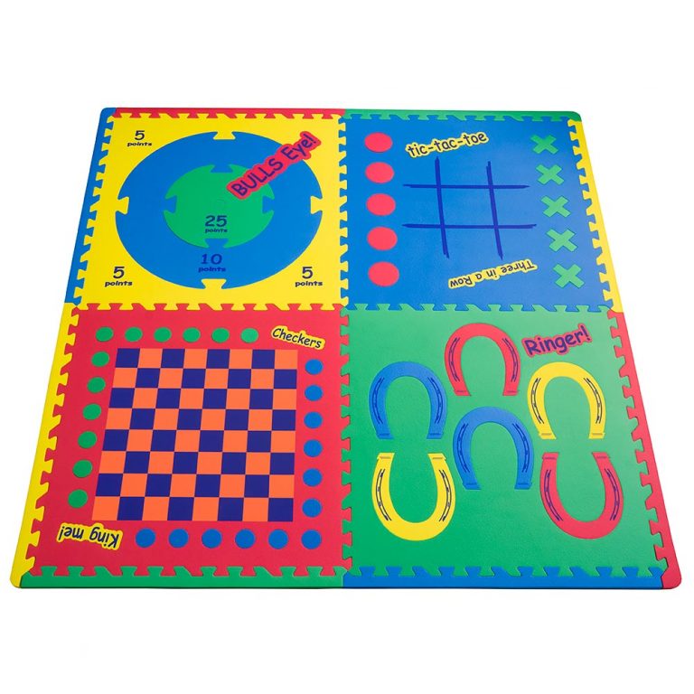 Коврик пазл Funkids Игровой Центр. Шашки, крестики-нолики и др.